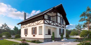 Проекты домов из газобетона 10x11 под ключ в Москве и Подмосковье