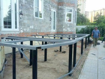 Строительство свайно-винтового фундамента под пристройку к дому в Москве