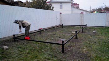 Строительство свайно-винтового фундамента для гаража в Москве
