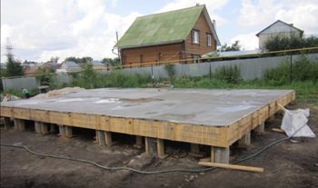 Строительство столбчатого монолитного фундамента в Москве