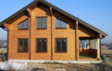 Проекты домов 8х8 из клееного бруса под ключ в Москве
