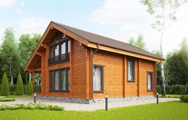 Проекты домов 8х9 из клееного бруса под ключ в Москве