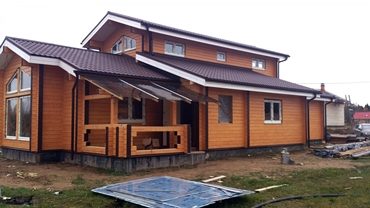 Проекты домов 8х10 из клееного бруса под ключ в Москве